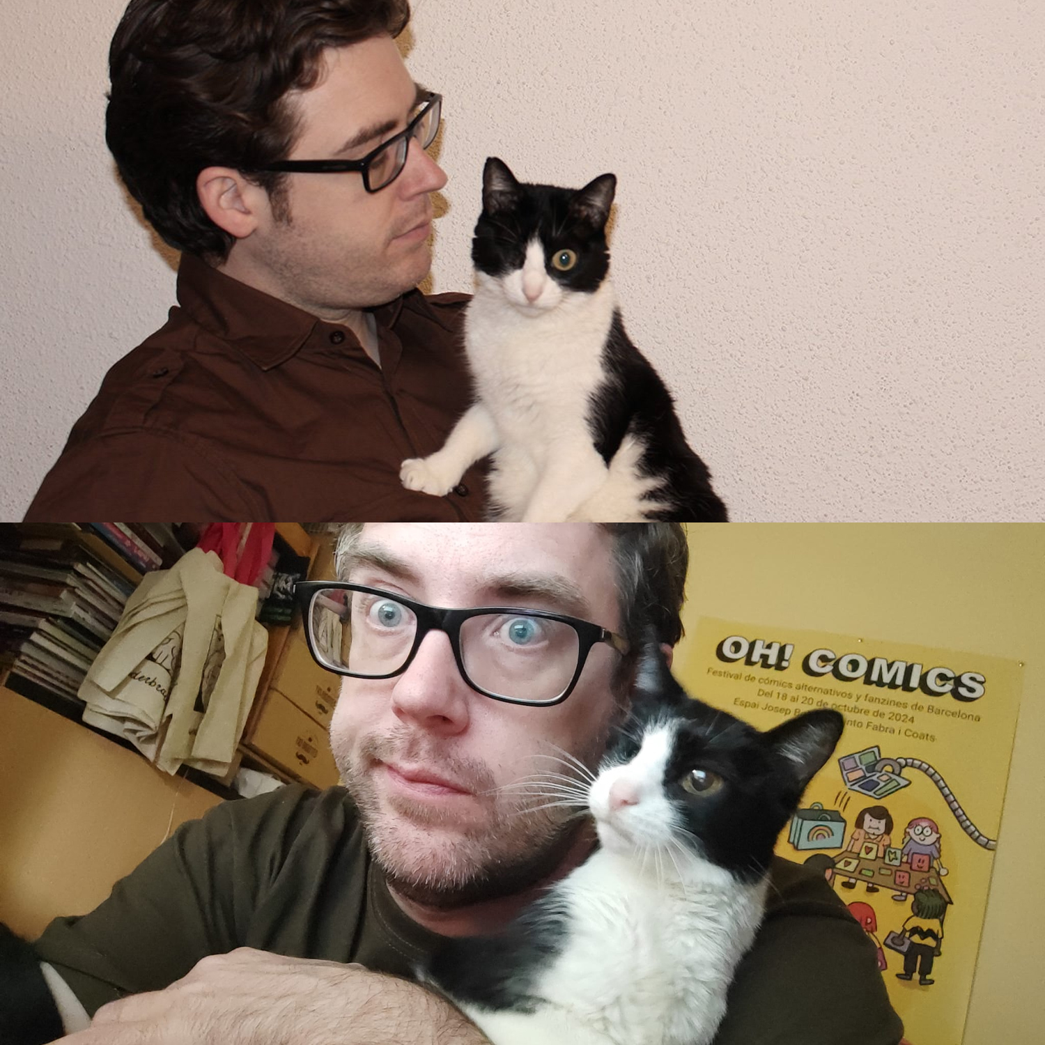 Bouman junto a Iris 2014 vs 2024