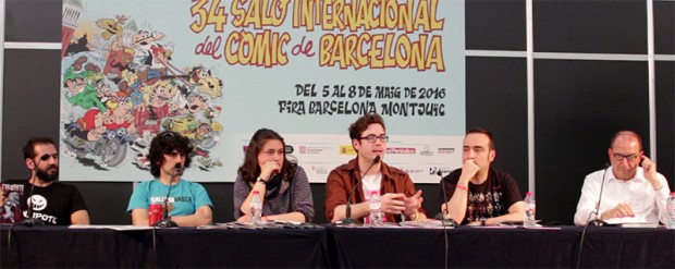 Durante la mesa redonda de los nominados a Mejor Fanzine