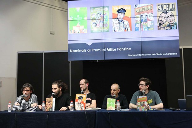 Durante la mesa redonda de los nominados a Mejor Fanzine 2017